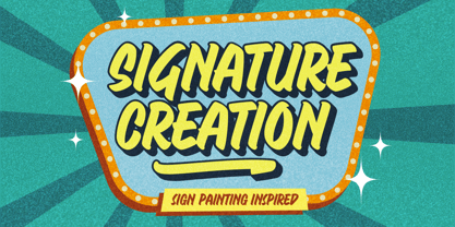 Signature Creation Font Poster 1