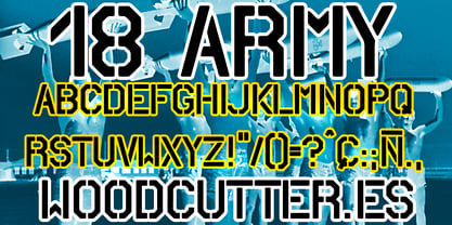 18 Army Fuente Póster 4