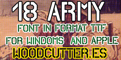 18 Army Fuente Póster 6