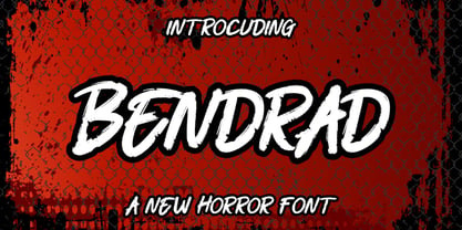 Bendrad Font Poster 1