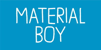 Material Boy Font Poster 1