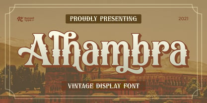 Alhambra Font Poster 1