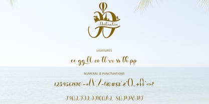Vacances Monogramme Police Poster 7