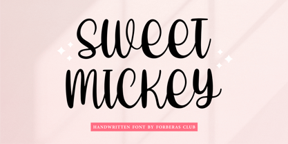 Sweet Mickey Font Poster 1