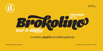 Brokolino Text Font Poster 1