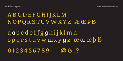 Brokolino Text Font Poster 3