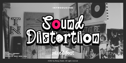 Sound Distortion Fuente Póster 1