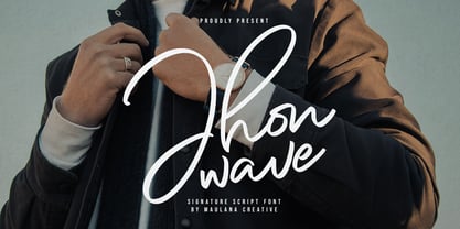 Jhon Wave Font Poster 1