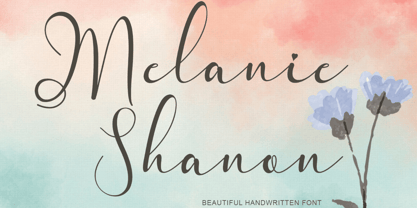 Melanie Shanon Font Poster 1