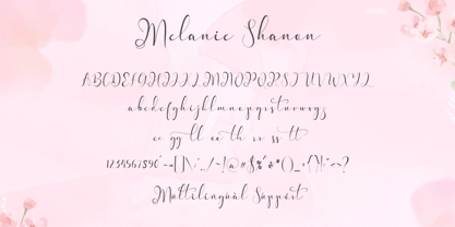 Melanie Shanon Font Poster 6