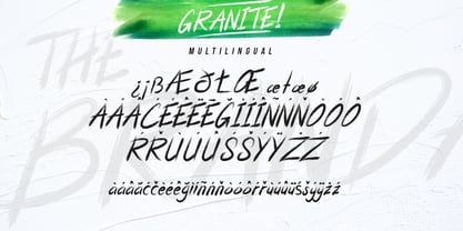 Granite Brush Font Poster 9