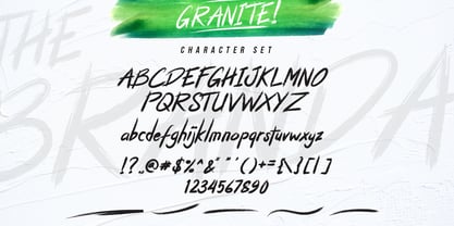 Granite Brush Font Poster 8