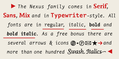 Nexus Typewriter Pro Fuente Póster 9