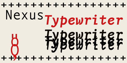 Nexus Typewriter Pro Font Poster 2