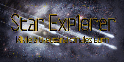 Star Explorer Font Poster 1