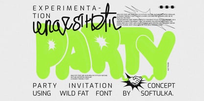 Wild Fat Font Font Poster 3