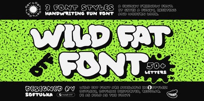 Wild Fat Font Font Poster 1