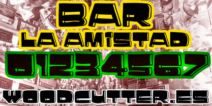 Bar La Amistad Font Poster 6