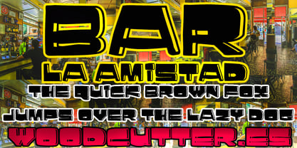 Bar La Amistad Font Poster 1