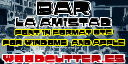 Bar La Amistad Font Poster 5