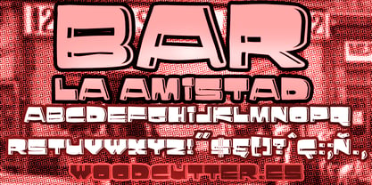 Bar La Amistad Font Poster 3