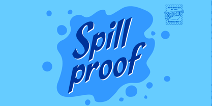 SpillProof Font Poster 1
