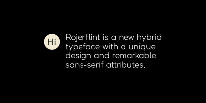 Rojerflint Font Poster 2