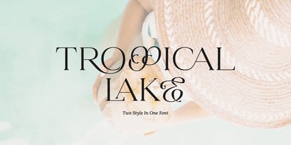 Tropical Lake Font Poster 1