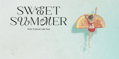Tropical Lake Font Poster 4