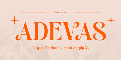 Adevas Font Poster 1