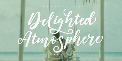 Delighted Atmosphere Font Poster 1