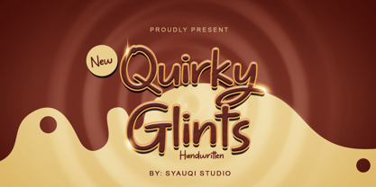 Quirky Glints Fuente Póster 1