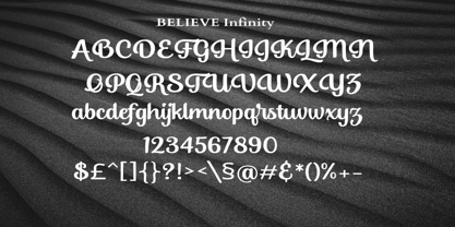 Believe Infinity Font Poster 7