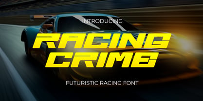 Racing Crime Font Poster 1