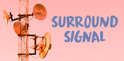 Surround Signal Font Poster 1