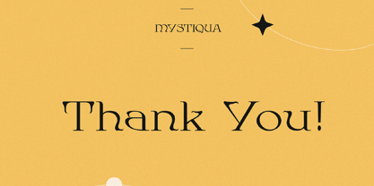 Mystiqua Typeface Font Poster 11
