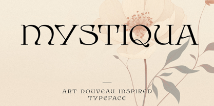 Mystiqua Typeface Police Poster 1