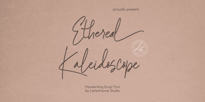 Ethereal Kaleidoscope Font Poster 1