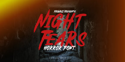 Night Fears Font Poster 1