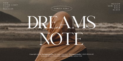 Dreams Note PS Font Poster 1