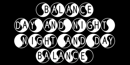 Yin Yang Messages Font Poster 4