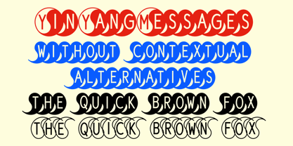 Yin Yang Messages Font Poster 8