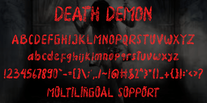 Death Demon Font Poster 6