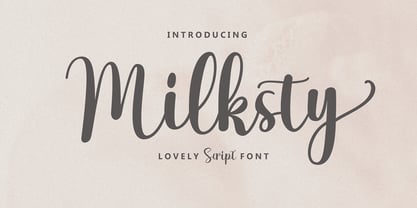 Milksty Font Poster 1
