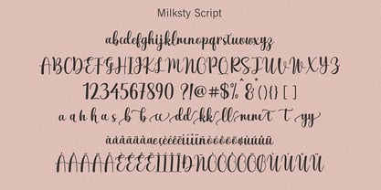 Milksty Font Poster 8