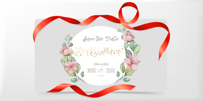 Gift Font Poster 4