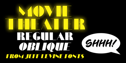 Movie Theater JNL Font Poster 1