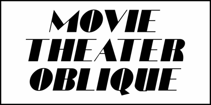 Movie Theater JNL Font Poster 4