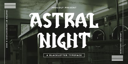Astral Night Fuente Póster 1