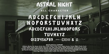 Astral Night Fuente Póster 8